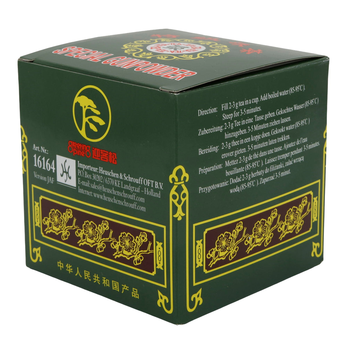 Tee Greeting Pine | Special Gunpowder | hochwertiger grüner Tee aus China | 250 g GREETING PINE