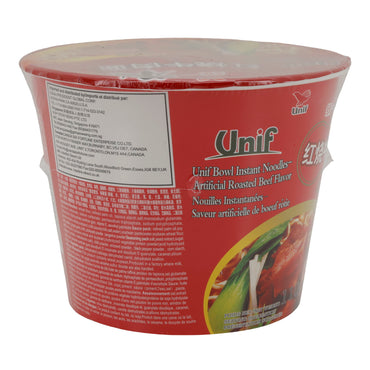 Instantnoedels Unif Kom | Instantnudeln | Kunstmatige Geroosterde Rundvleessmaak | 110 g