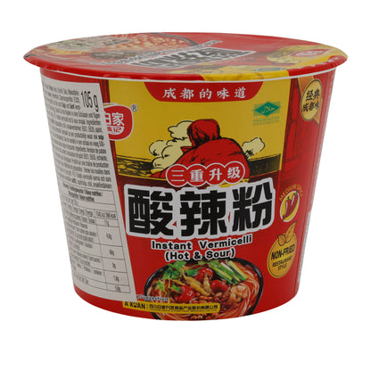 Instant Vermicelli Bai Jia Hi A Kuan | Glasnoedels | Pittig Heet | 105 g