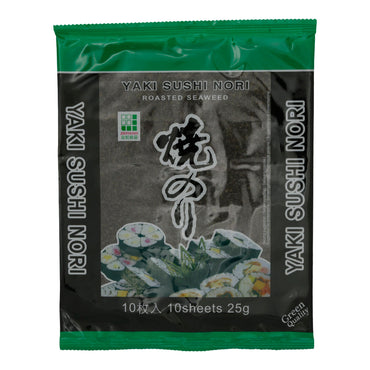 Algenblätter Yaki Sushi | Nori | Geröstet, für Sushi | 25 g JHFOODS