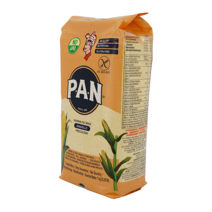 Geel maïsmeel P.A.N. | Glutenvrij, zonder genetische modificatie | Ideaal voor Arepas | 1 kg