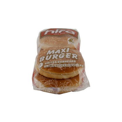 Burgerbrötchen Hira | Maxi Burger | Sesam, ohne Palmöl | 300 g, 4 Stück
