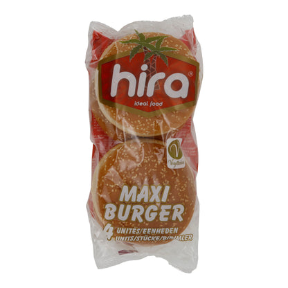 Burgerbrötchen Hira | Maxi Burger | Sesam, ohne Palmöl | 300 g, 4 Stück