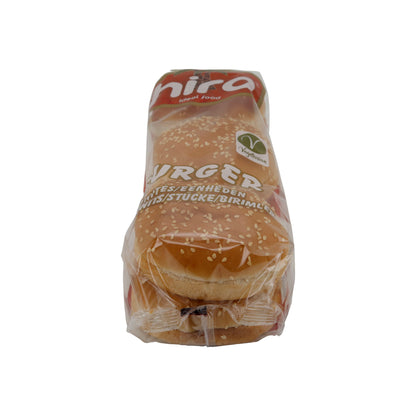 Petit pain à burger Hira | Burger | Sésame, végétarien, sans huile de palme | 300 g, 4 pièces