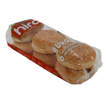 Burgerbrötchen Hira | Burger | Sesam, vegetarisch, palmölfrei | 300 g, 4 Stück