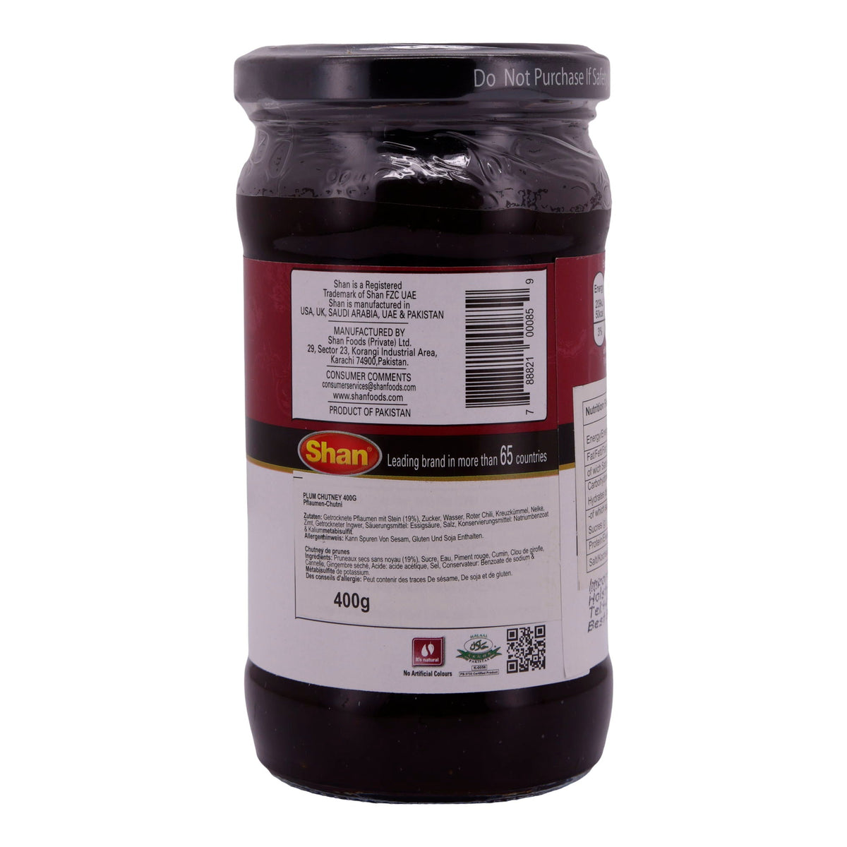 Plum Chutney Shan | Chutney | Würziges Pflaumen-Chutney | 400 g SHAN