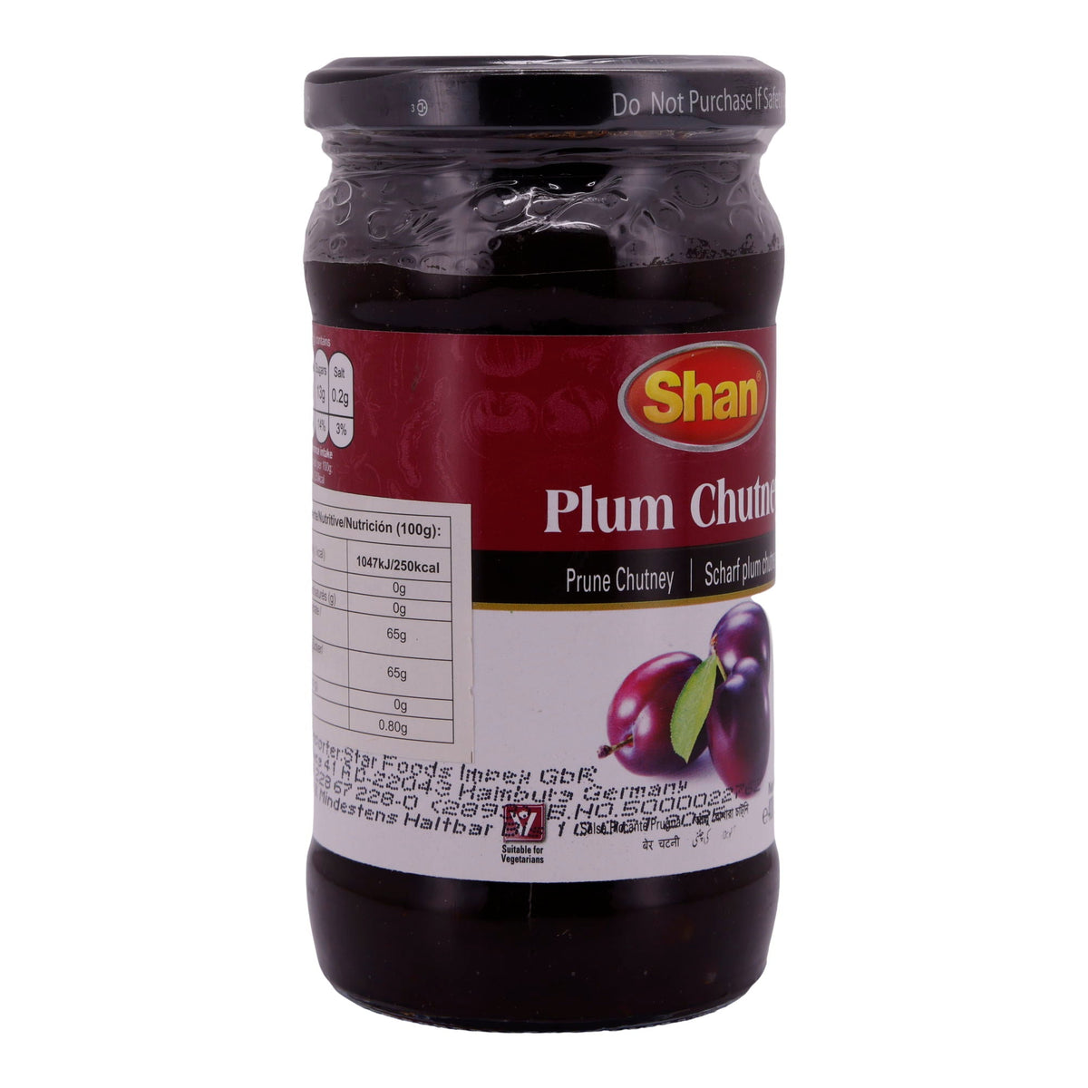 Plum Chutney Shan | Chutney | Würziges Pflaumen-Chutney | 400 g SHAN