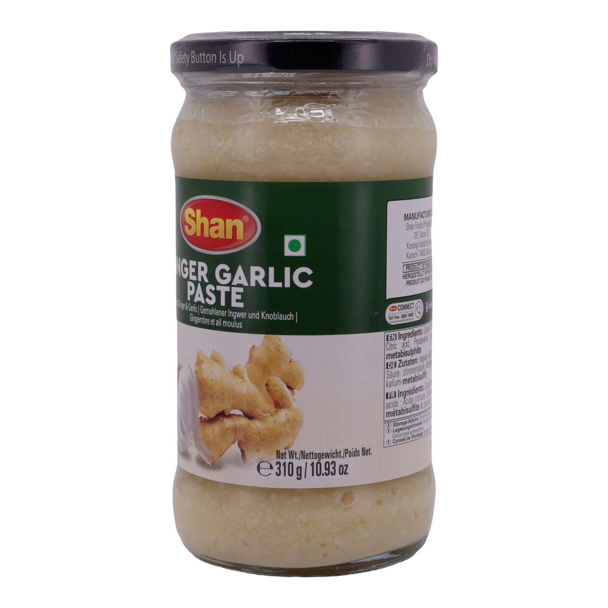 Ginger Garlic Paste Shan | Praktische Mischung | Aus Ingwer und Knoblauch | 310 g
