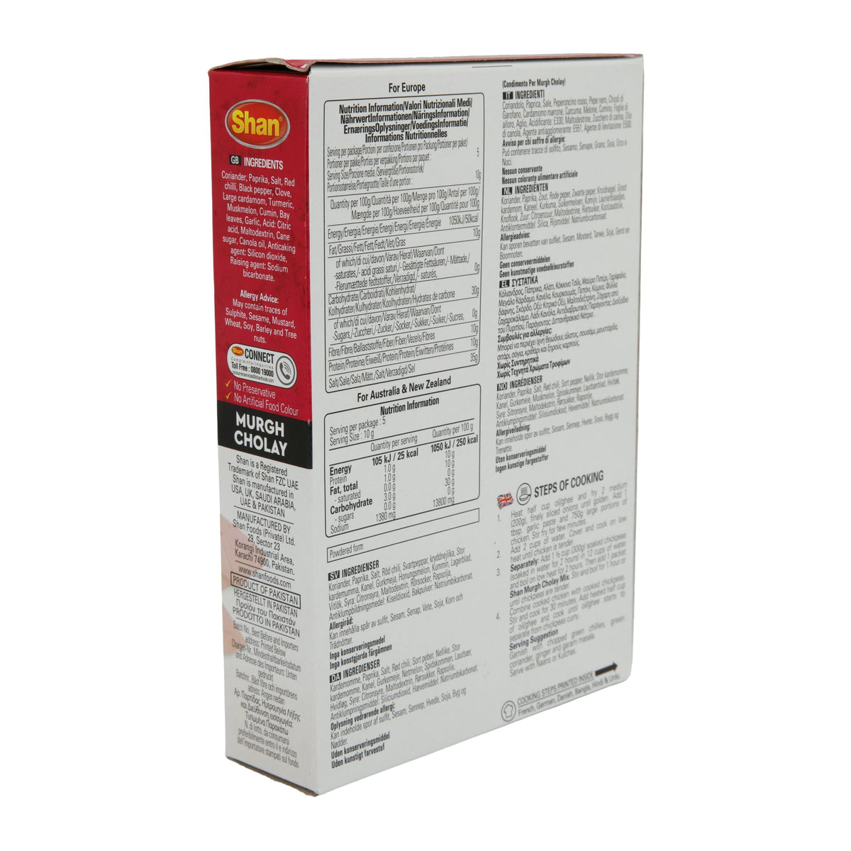 Gewürzmischung Shan | Murgh Cholay | Für Kichererbsen- und Hähnchen-Curry | 50g