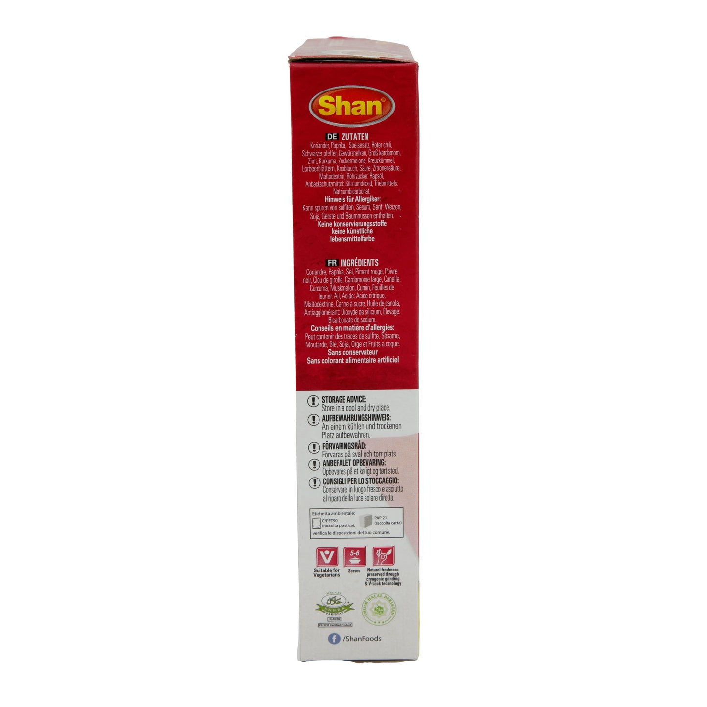 Kruidenmix Shan | Murgh Cholay | Voor kikkererwten- en kipcurry | 50g