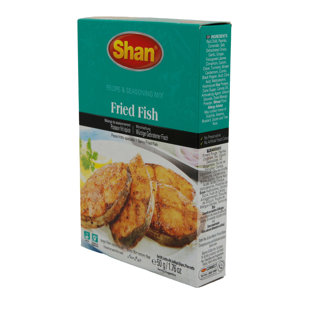 Gewürzmischung Shan | Fried Fish Gewürzmischung | Würzige Mischung für gebratenen Fisch | 50 g