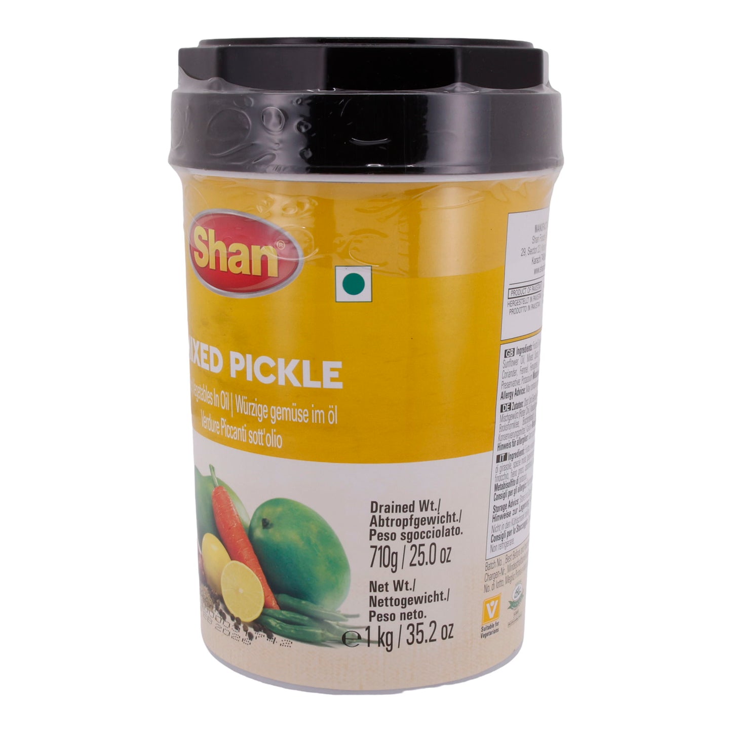 Karışık Turşu Shan | Baharatlı Karışım | Mango, Havuç, Limon ve Chili'den | 1Kg