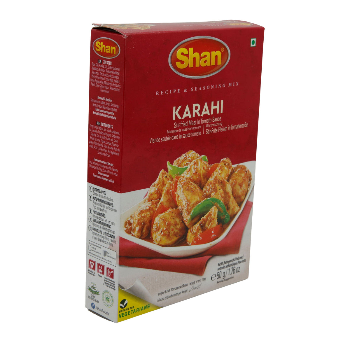 Gewürzmischung Shan | Karahi | Für Fleisch in Tomatensauce | 50g SHAN
