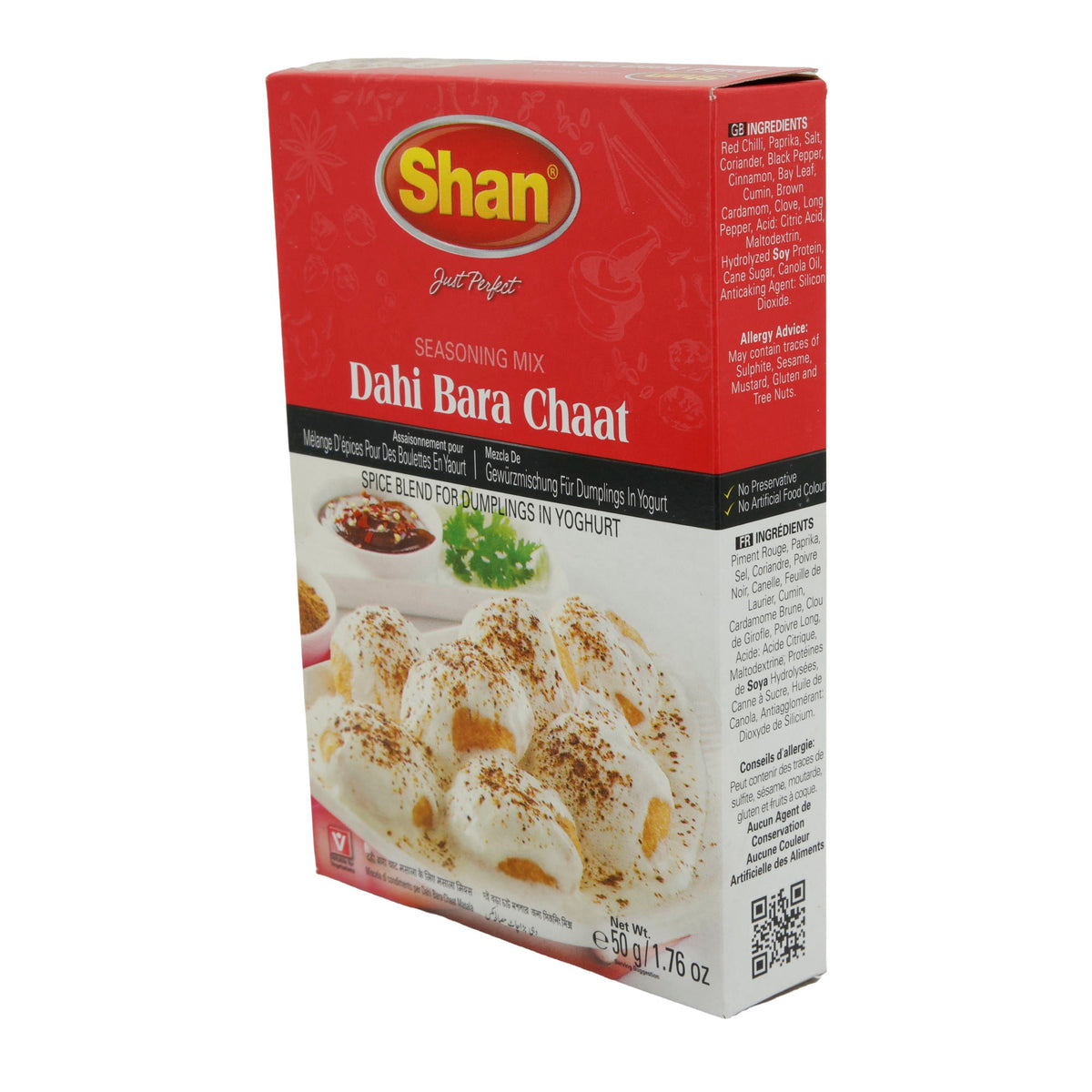 Dahi Bara Chaat Gewürzmischung Shan | Würzige Mischung | Für Joghurtdumplings | 50 g