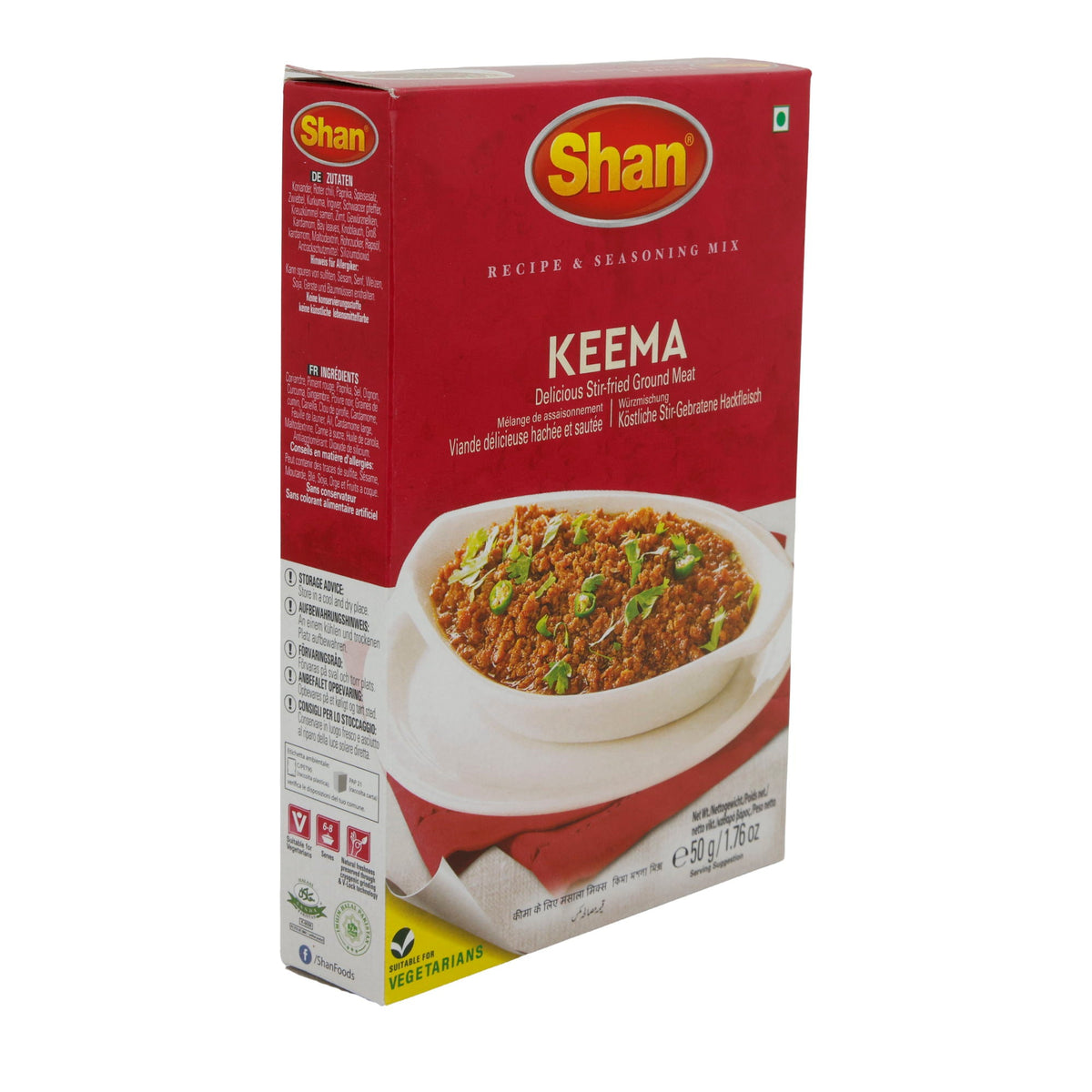 Gewürzmischung Shan | Keema | Für köstlich gebratenes Hackfleisch | 50 g SHAN