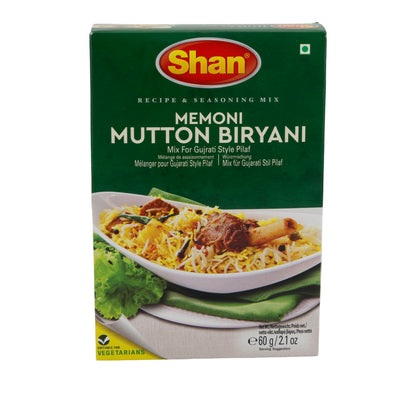 Kruidenmix Shan | Memoni Mutton Biryani | Voor Gujarati-stijl Pilaf | 60 g