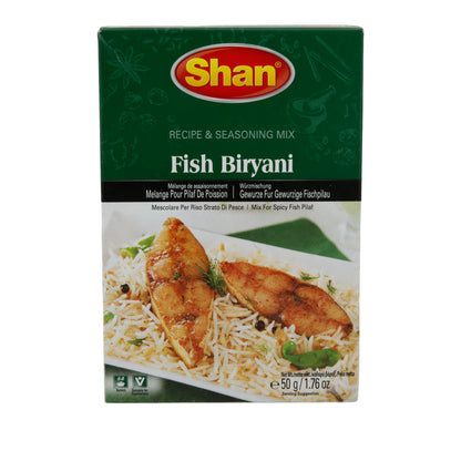 Fish Biryani Spice Mix Shan | Aromatic Blend | For Spicy Fish Pilaf | 50 g