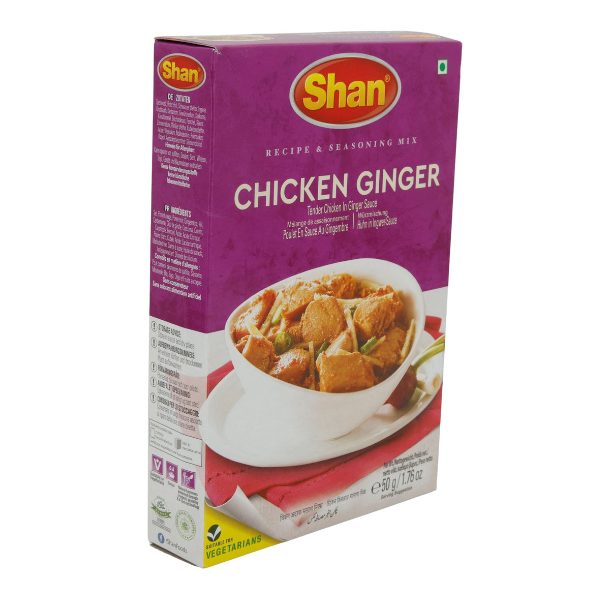Gewürzmischung Shan | Chicken Ginger | Würzig, für Huhn in Ingwersauce | 50 g SHAN