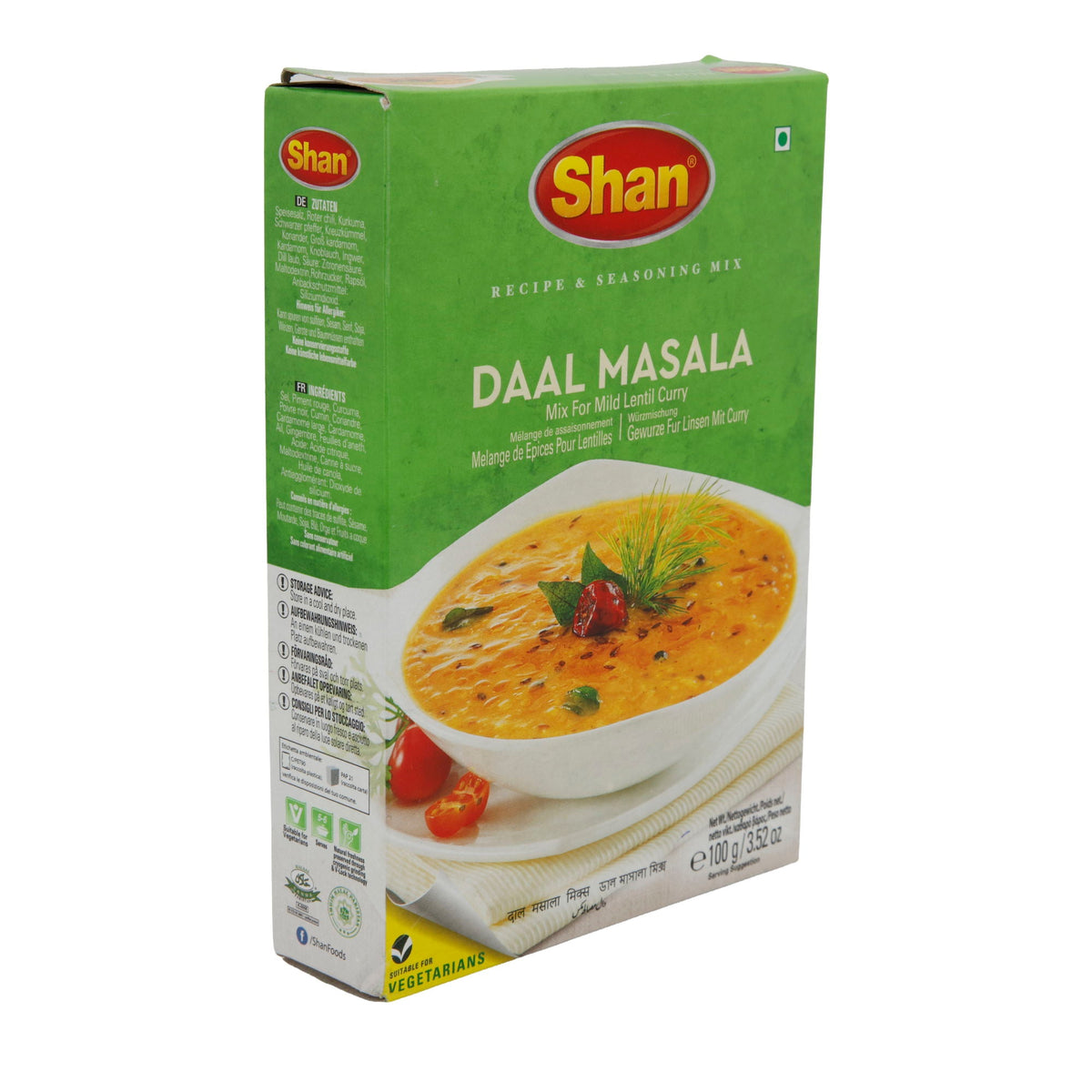 Daal Masala Gewürzmischung Shan | Perfekte Würze | Für mildes Linsen-Curry | 100 g SHAN