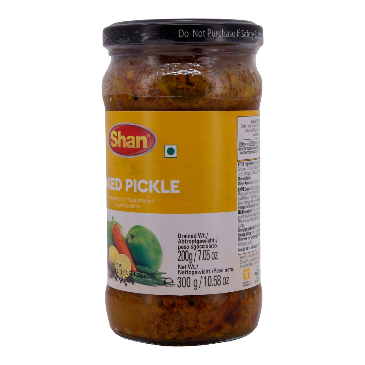 Mixed Pickle Shan | Würziges Gemüse | In Öl | 300 g