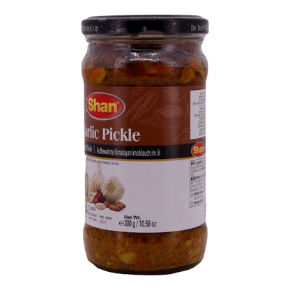 Garlic Pickle Shan | Aufbewahrter Himalaya-Knoblauch | In Öl | 300 g