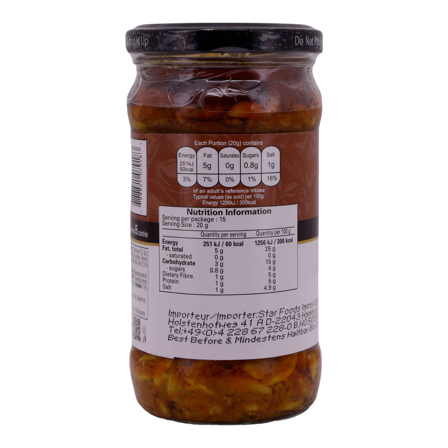 Garlic Pickle Shan | Aufbewahrter Himalaya-Knoblauch | In Öl | 300 g