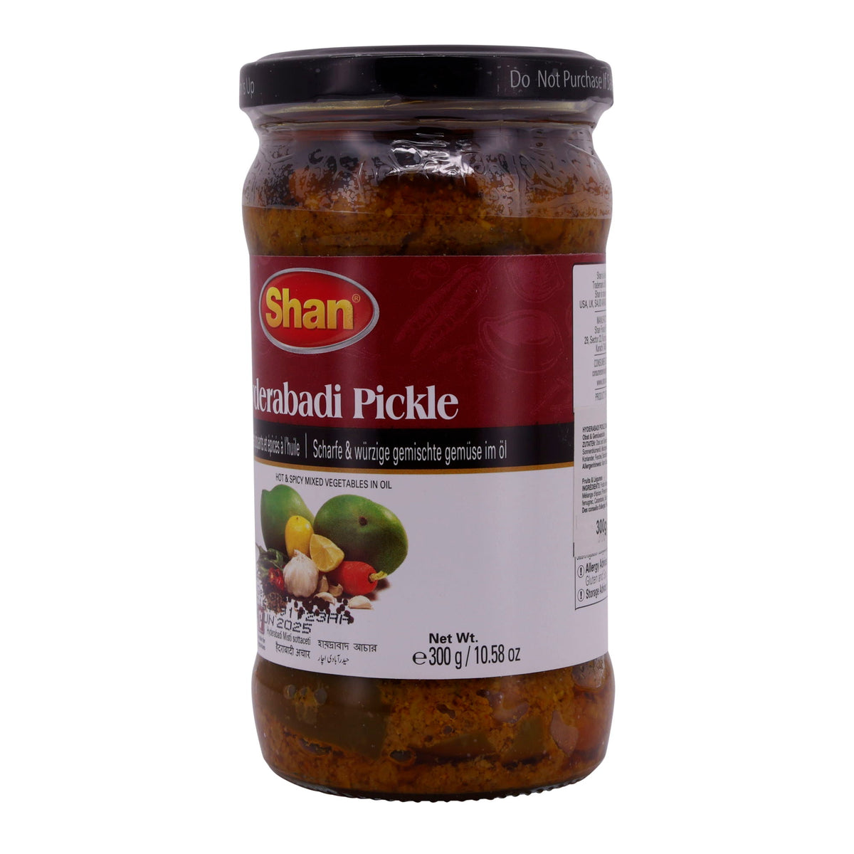 Eingelegtes Gemüse Shan | Hyderabadi Pickle | Scharf & würzig, eingelegt | 300g