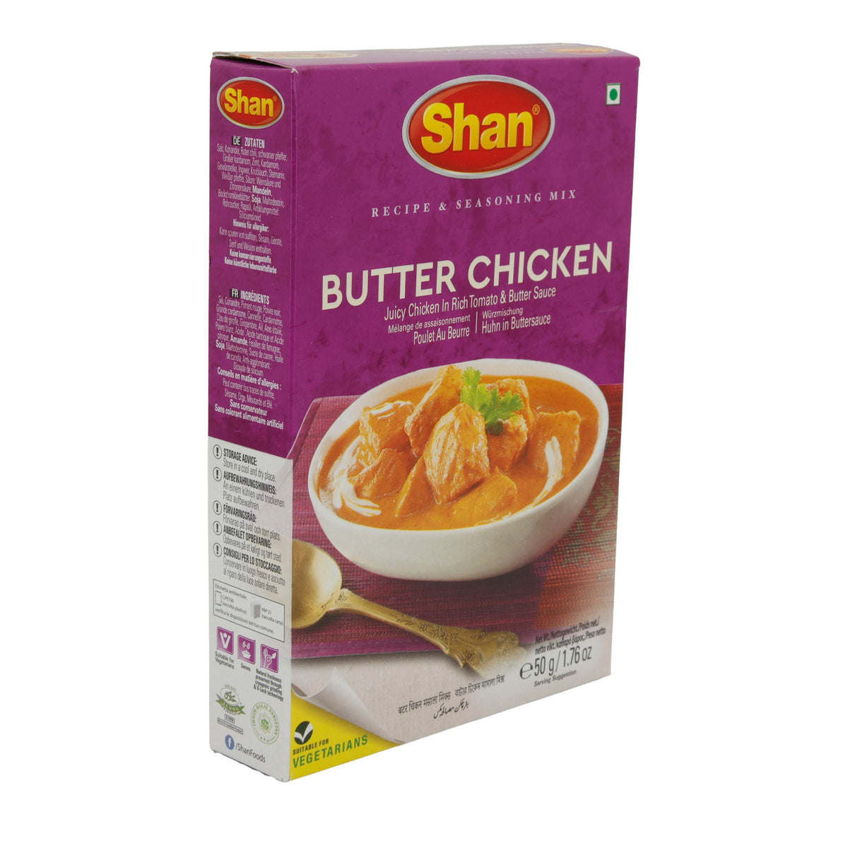 Gewürzmischung Shan | Butter Chicken | Für Huhn in Buttersauce | 50g SHAN