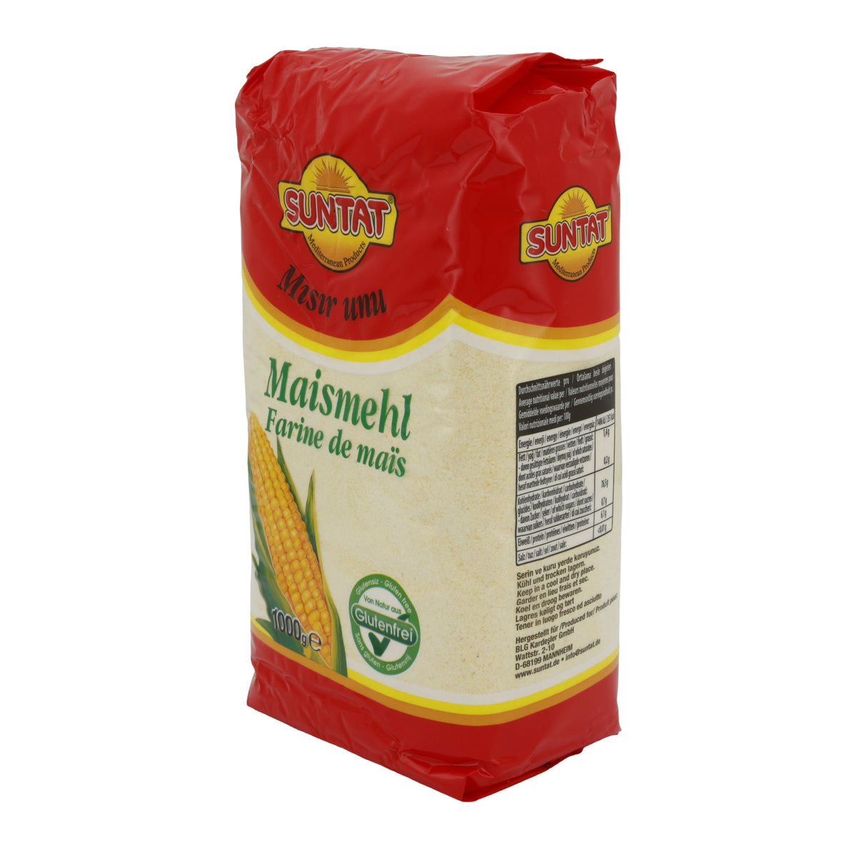 Maismehl Suntat | Glutenfrei | Für Rezepte & Backen | 1 kg