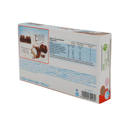 Schokoladengenuss Kinder Choco Fresh | Snack al latte | Con nocciola e crema di latte | 5×20,5 g