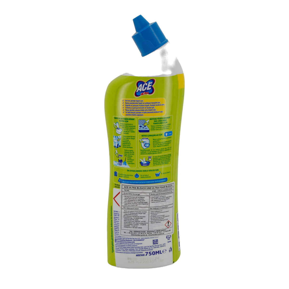 Bleichmittel Ace Ultra Konzentriertes Bleichmittel Zitrone | Bleichmittel | 750 ml ACE