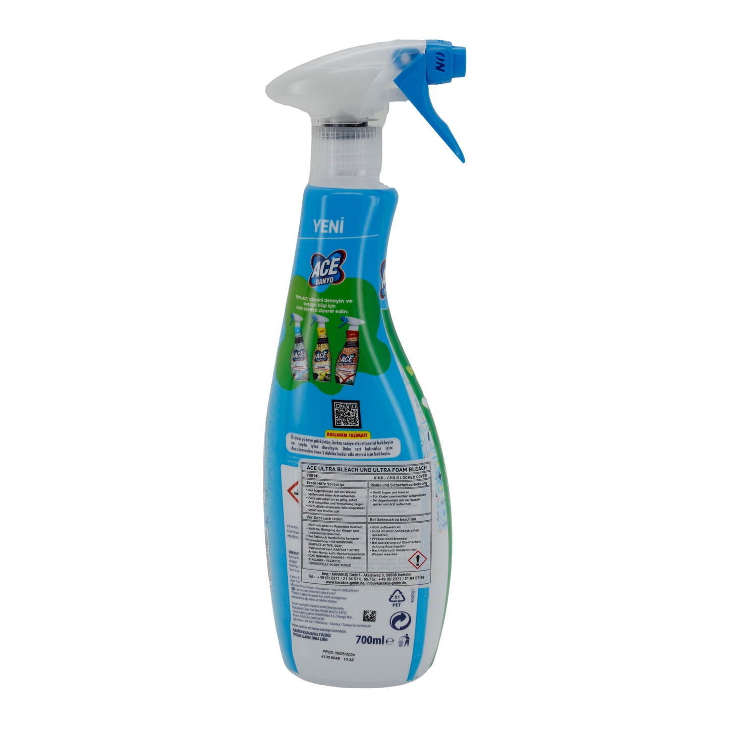 Badreiniger Ace Banyo Kalkentferner | Badreiniger | 700 ml