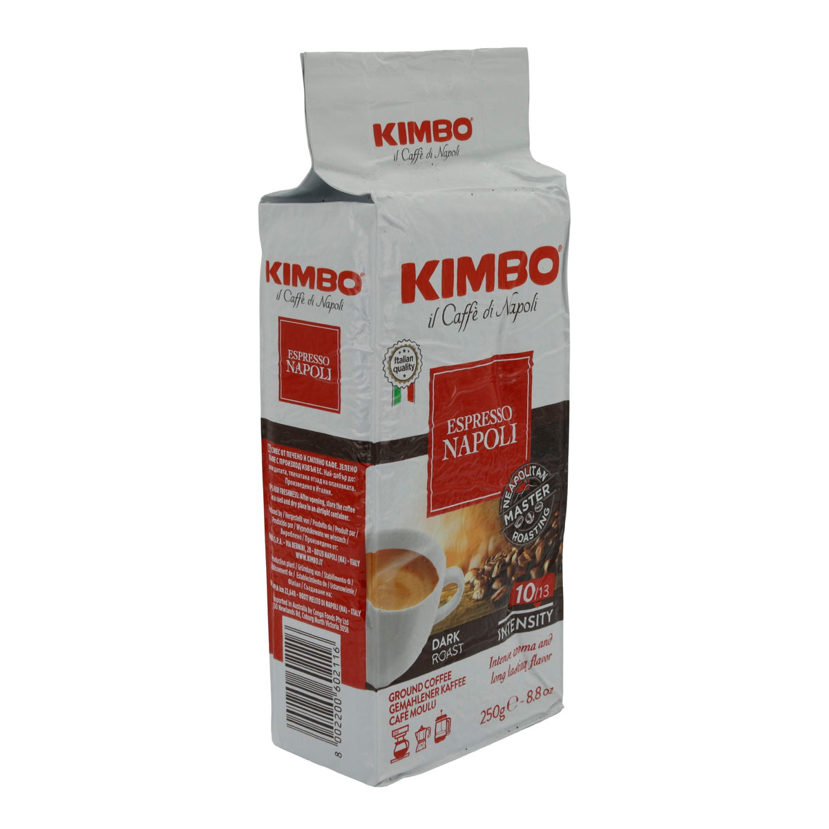 Espresso Kimbo | Napoli | Authentisch, neapolitanisch, intensive Aromen, dunkle Röstung | 250 g KIMBO