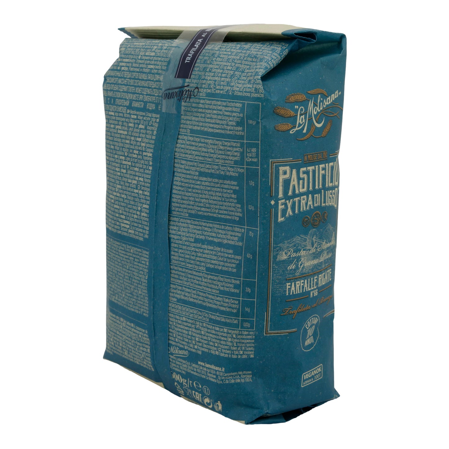 Farfalle Rigate La Molisana | Pasta Premium | Da Semola di Grano Duro | 500 g