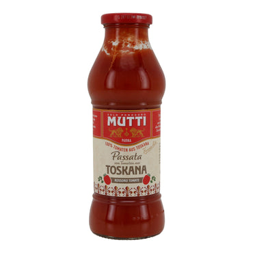 Passierte Tomaten Mutti | Passata | aus der Toskana | 400 g Glasflasche MUTTI