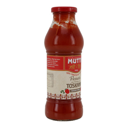 Gepureerde tomaten Mutti | Passata | uit Toscane | 400 g glazen fles