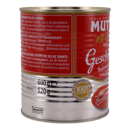 Tomaten Mutti | Geschält in Tomatensaft | Italienisch, Qualität | 800 g