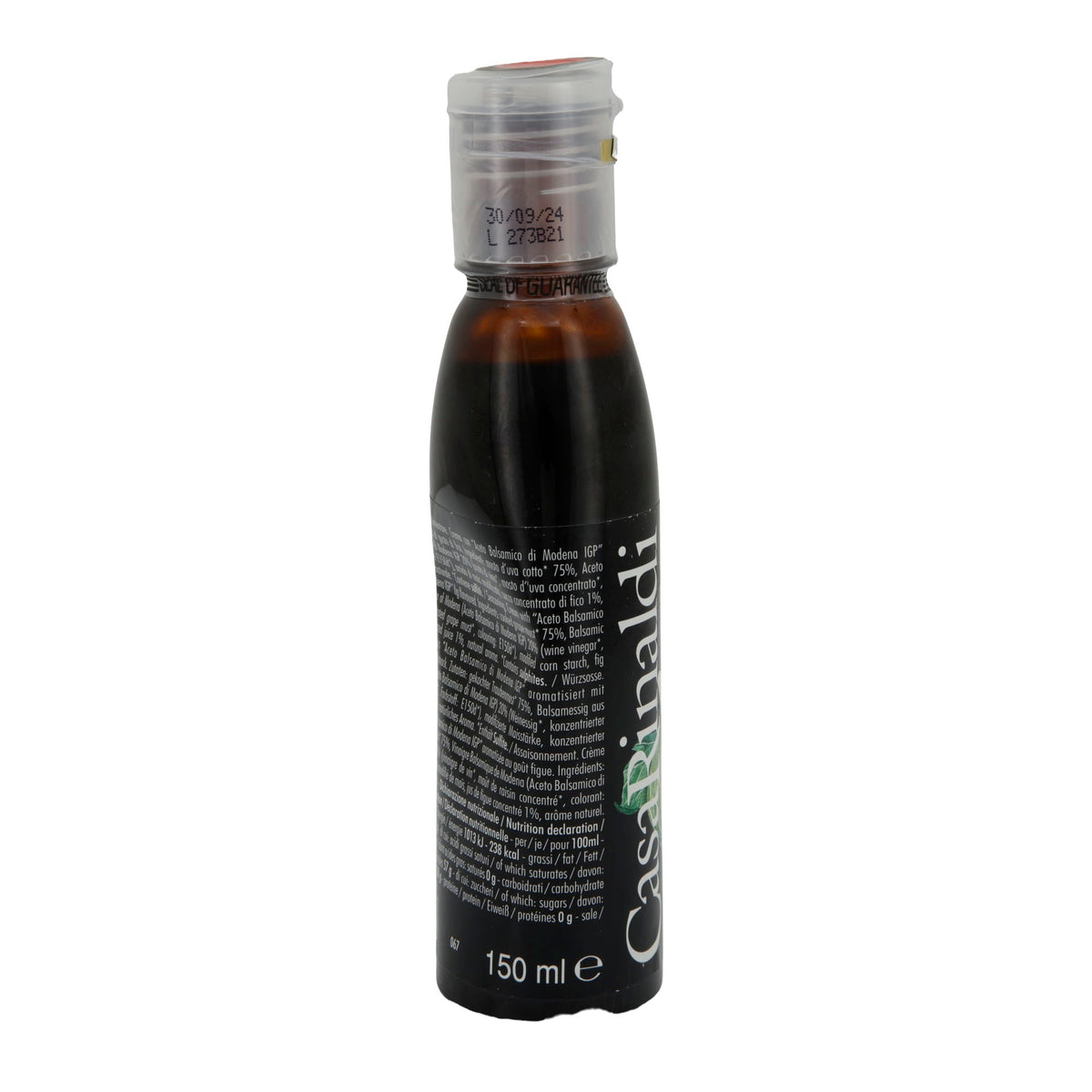 Balsamicocreme Casa Rinaldi | Crema con Aceto Balsamico di Modena IGP | Feige, aromatisch, Mittelmeer-Küche | 150 ml CASA RINALDI