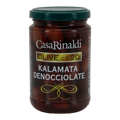 Kalamata-Oliven Casa Rinaldi | entsteint | in Salzlake | 300 g Glas