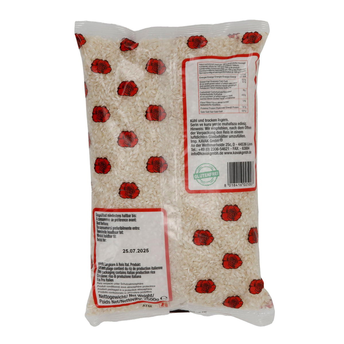 Reis Goldkorn Tosya | Pırınç | türkischer Rundkornreis für mediterrane Küche | 2500 g