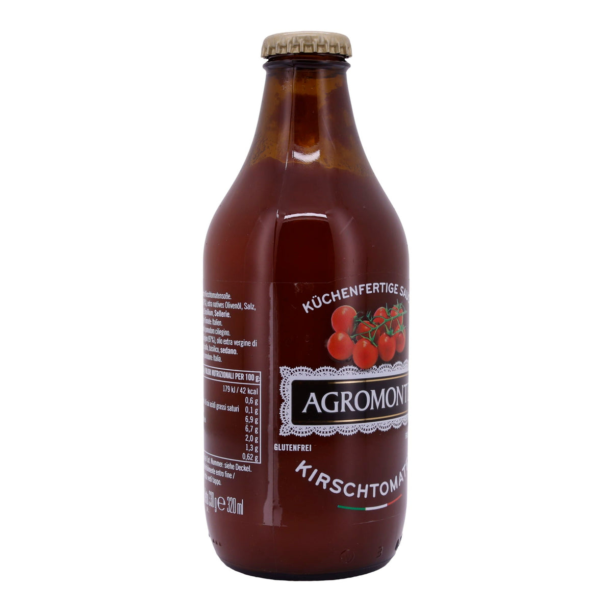 Tomatensauce Agromonte | Kirschtomatensauce | Perfekt für schnelle Gerichte | 330 g AGROMONTE