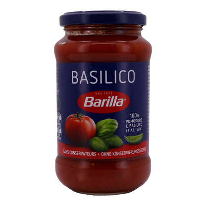 Tomatensauce Barilla | Mit Basilikum | 100 % italienische Tomaten | 400g