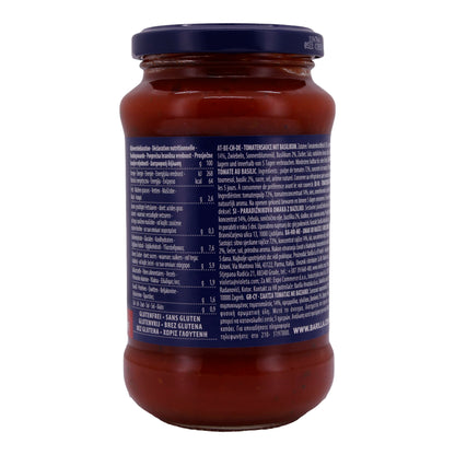 Tomatensauce Barilla | Mit Basilikum | 100 % italienische Tomaten | 400g