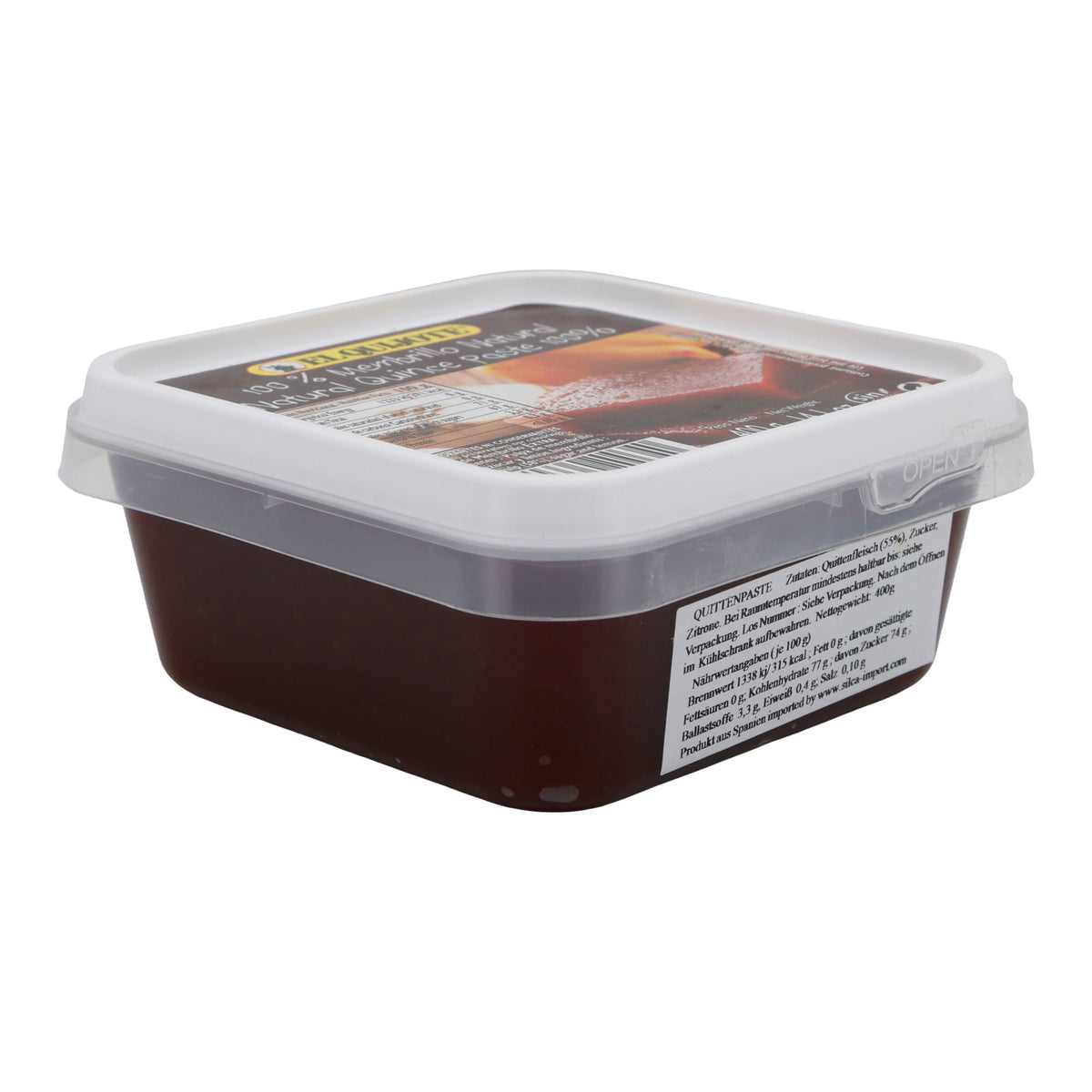 Membrillo Natural | Quittengeschmack | In Pastenform | 400 g EL QUIJOTE