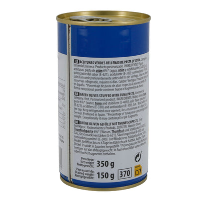 OLIJVEN GEVULD MET TONIJN 350G