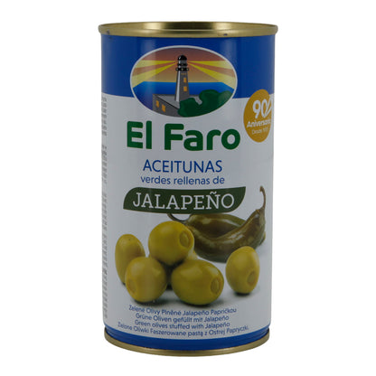 OLIJVEN GEVULD MET JALAPEÑO 350G
