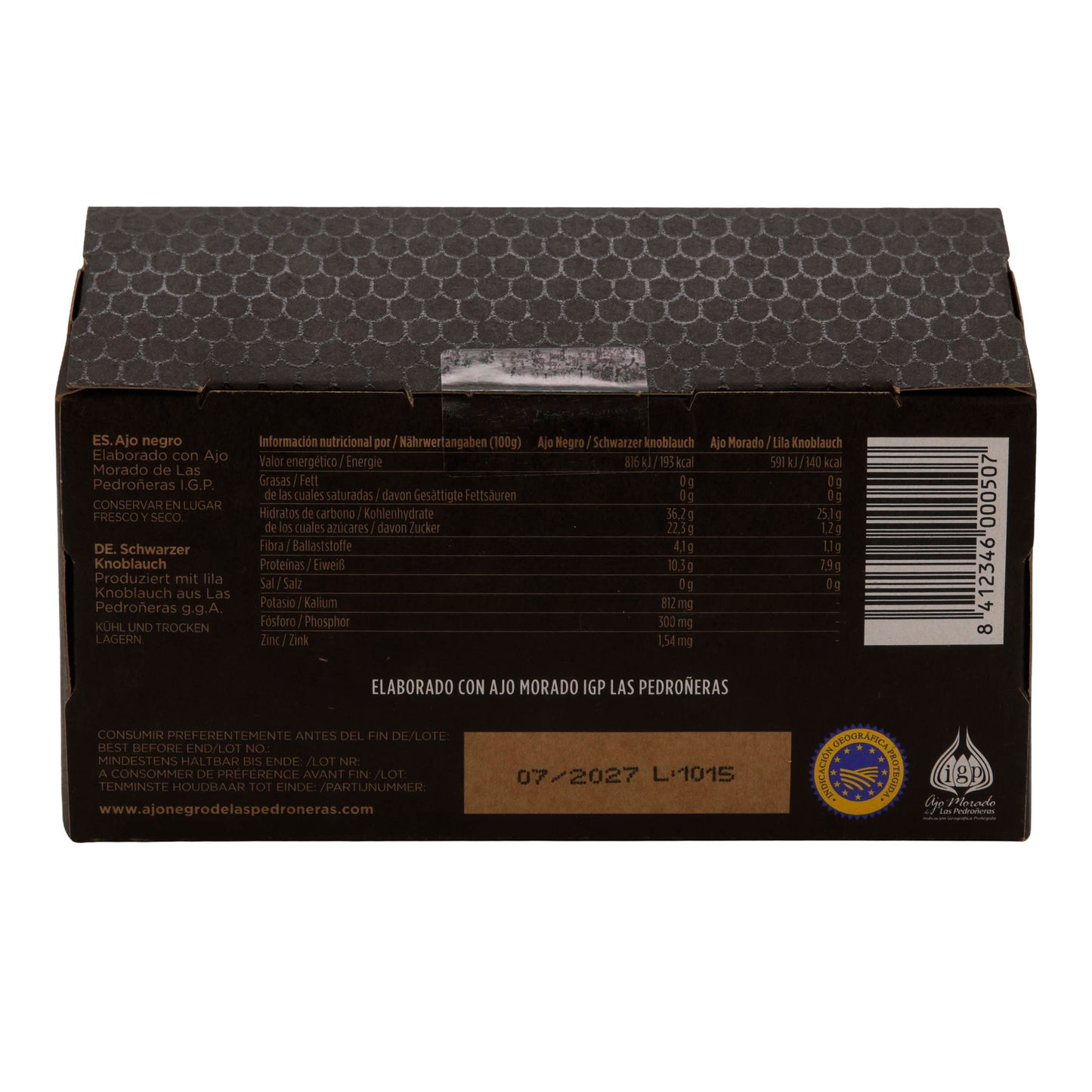 Schwarzer Knoblauch Ajo Negro Familia Suárez – 100 % natürlich (2 Knollen, Spanien)