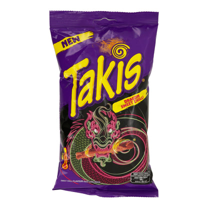 Takis Tortilla-Rollen | Dragon Sweet Chilli | Süß-scharfer Chili-Geschmack | 100 g