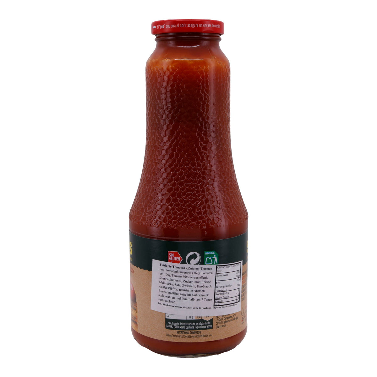 Tomatensauce Frito, Solís | Traditionelle spanische frittierte Tomatensauce | Aus sonnengereiften Tomaten | 725g