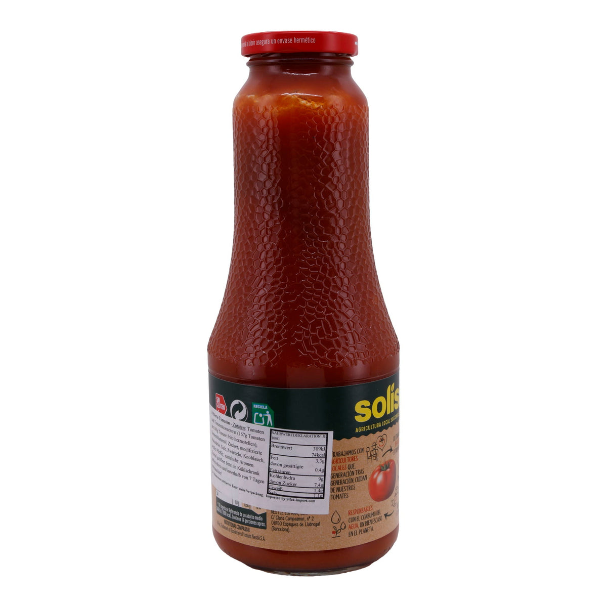 Tomatensauce Frito, Solís | Traditionelle spanische frittierte Tomatensauce | Aus sonnengereiften Tomaten | 725g